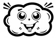 Elbi Lehrerstempel Motivstempel Wolke lachend