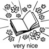 Elbi Englischstempel aus Holz Heft mit Wort very nice