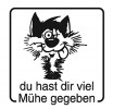 Elbi Holz Stempel zur Belohnung du hast dir viel Mühe gegeben
