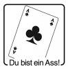 Elbi Lobstempel aus Holz Du bist ein Ass!