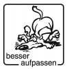 Elbi Motivstempel Kinder Holzstempel besser aufpassen