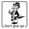 Elbi Englischstempel Don't give up!