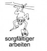 Elbi Lehrerstempel aus Holz mit Motiv sorgfältiger arbeiten