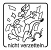 Elbi Motivstempel Kinder Holzstempel nicht verzetteln