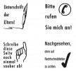 4 Textstempel Elternkontakt