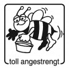 Elbi Motivstempel Kinder Holzstempel toll angestrengt