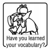 Elbi Englischstempel Lehrerstempel aus Holz für die Schule vocabulary