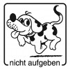 Elbi Motivstempel Kinder Holzstempel nicht aufgeben