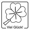 Elbi Motivstempel Kinder Holzstempel Viel Glück
