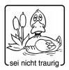Elbi Motivstempel Kinder Holzstempel sei nicht traurig