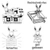 Elbi Lehrerstempel Stempelset mit Motiv Häschenstempel