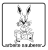 Elbi Motivstempel Kinder Holzstempel arbeite sauberer