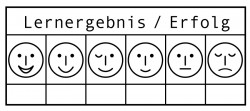 Elbi Lehrerstempel - Erfolgsstempel - 6 Smileys