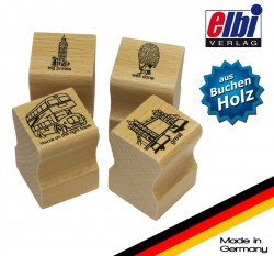 Elbi Lehrerstempel Stempelset mit Motiv 4 x Englischstempel