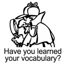 Have you learned your vokabulary?