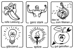 Elbi Lehrerstempel Stempelset aus Holz Belobigungen