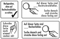 Elbi Lehrerstempel Stempelset aus Holz Heftführung