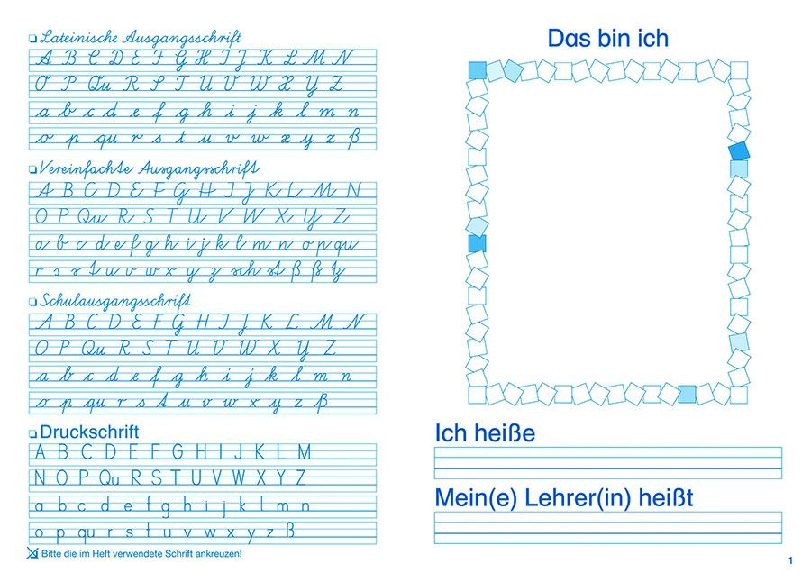 Ausdrucken lineatur 3. klasse